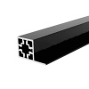 Профиль с бортиком для прикручивания панели 16мм изнутри, L=3м, черный, Confurn