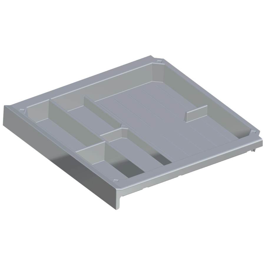 Лоток для канцелярских товаров SmarTray, 376x354x40мм, пластик, под алюминий