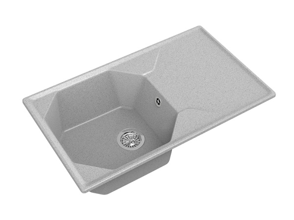 Мойка GranFest UNIQUE U-840L, 840х500 мм, серый