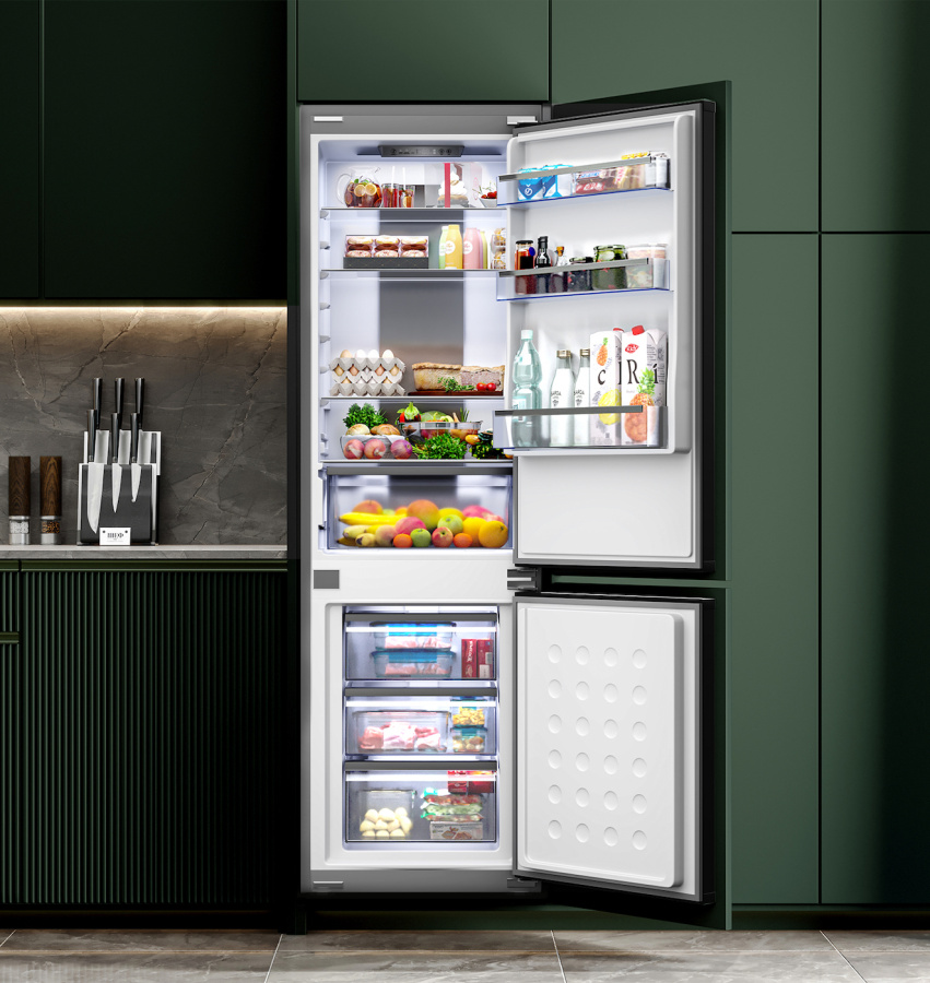 Холодильник встраиваемый двухкамерный LBI177.3D, Lex