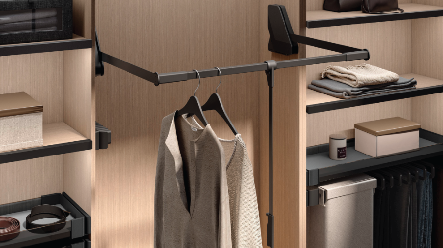 Пантограф Конеро, 445-628мм, нагрузка 0,5-12 кг, стандартный, черный, Kessebohmer