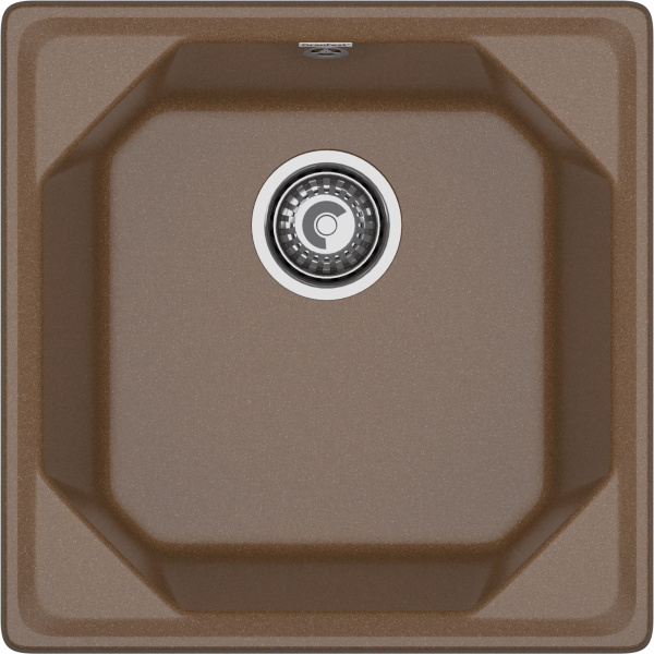Мойка GranFest UNIQUE U-500, 500х500 мм, терракот