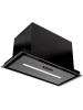 Вытяжка полновстраиваемая Extra, 60см, б/угольного фильтра, черный матовый/стекло черное, Konigin