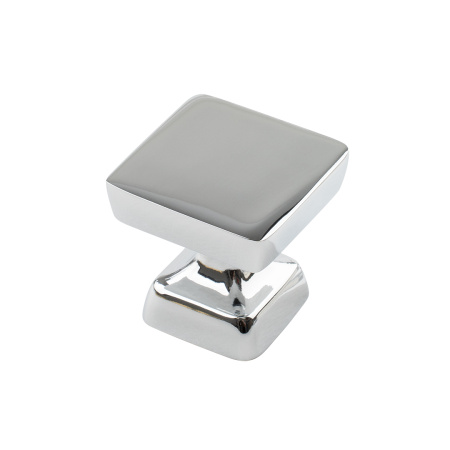 Ручка-кнопка, K-2391, 34х34х28мм, металл, хром