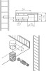 Болт эксцентрика, L=34мм, с пластиковой муфтой, AQ/2000/500