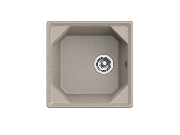 Мойка GranFest UNIQUE U-500, 500х500 мм, песочный
