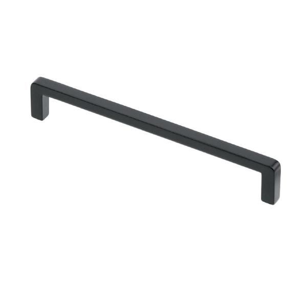 Ручка-скоба, BAGIO, 128мм, металл, черный матовый