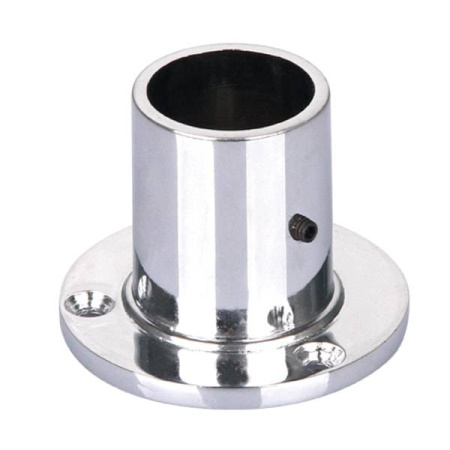 Фланец для трубы d=25мм,  h=45мм, ВЫСОКИЙ, хром, CMF