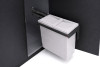 Контейнер для мусора SLIM PUSH c крышкой, 12л, 200х310х370мм, в шкаф 300мм, металл/пластик, св-серый