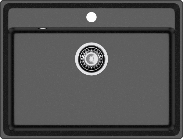 Мойка GranFest LEVEL 660, 660х500 мм, черный