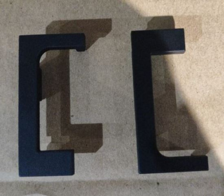 Комплект заглушек для КВ96 (L) (левая/правая), А25 черный браш