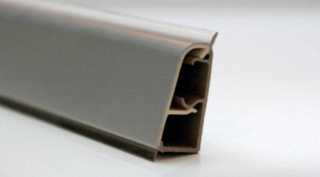 Плинтус гладкий 45х24мм, L=4000мм, под алюминий