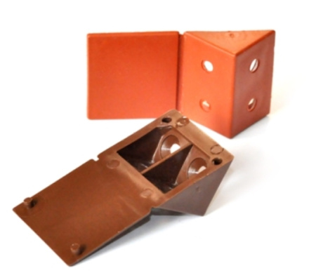 Фланец для трубы d=25мм,  h=45мм, ВЫСОКИЙ, хром, CMF