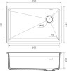 Мойка Rivelato LINO 654-R, 650х440х210мм, темно-бежевый