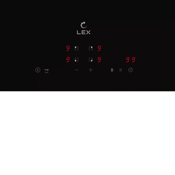 Варочная панель индукционная EVI 640A BL, 60 см, стеклокерамика, черный, Lex