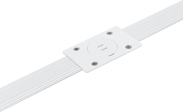 Стяжка-выпрямитель врезной, L=1000-2700мм, белый, AQ