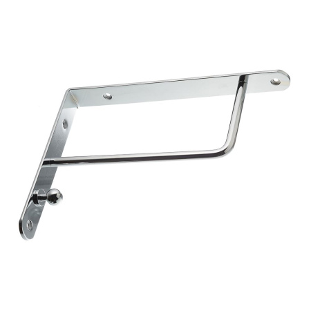 Полкодержатель стальной, укрепленный, с вешалкой, 30кг на пару, хром, GTV