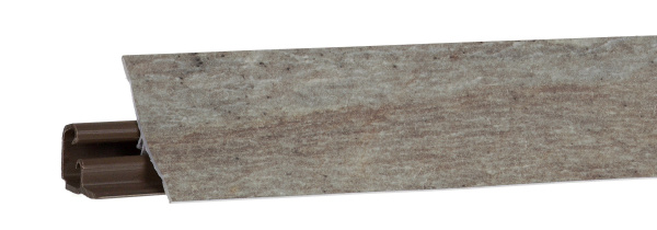 Плинтус LB-23, оникс серебристый, 3000мм