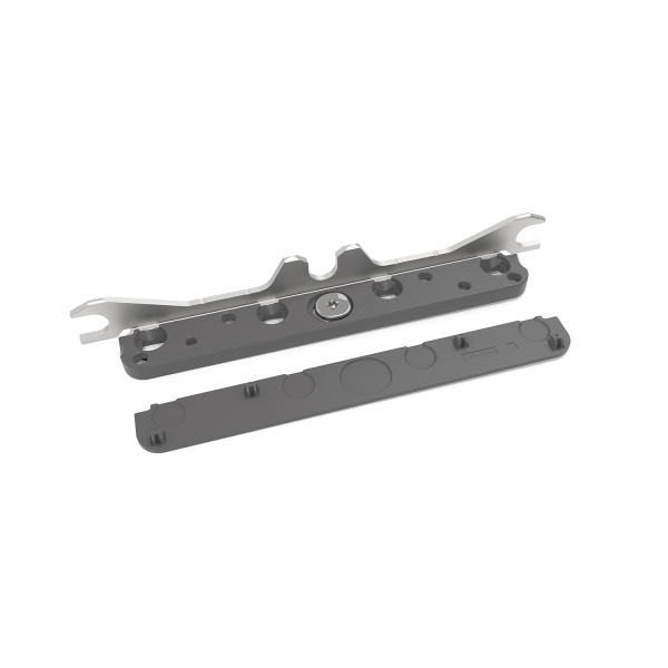 Комплект креплений к фасаду для Фри Слим (правое и левое) + заглушки, антрацит