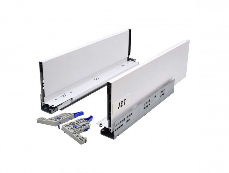 Ящик тонкостенный металлический Push Open, L=300мм, H=120мм, белый