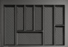 Лоток для кухонных принадлежностей TRAY 700, 590-650х420-490мм, графит, AQ