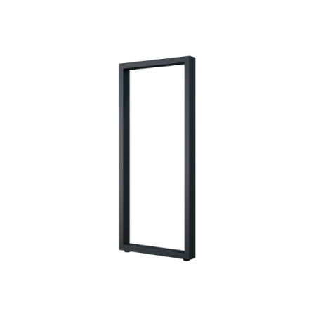 Опора для стола прямоугольная, h=880мм, B=550мм, сечение 40х40мм, черный матовый