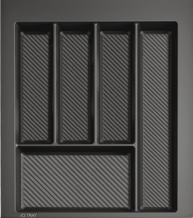 Лоток для кухонных принадлежностей TRAY 450, 340-400х420-490мм, графит, AQ