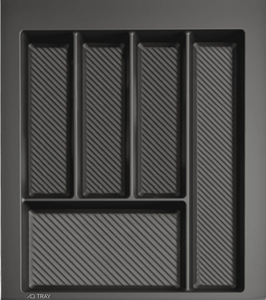 Лоток для кухонных принадлежностей TRAY 450, 340-400х420-490мм, графит, AQ