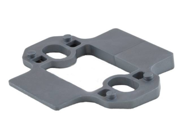 Угловой адаптер монтажных планок SLIDE-ON, 5°, пластик, серый