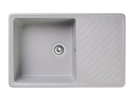 Мойка GranFest QUARZ 52, 753х476 мм, серый (прямоугольная, без сифона)