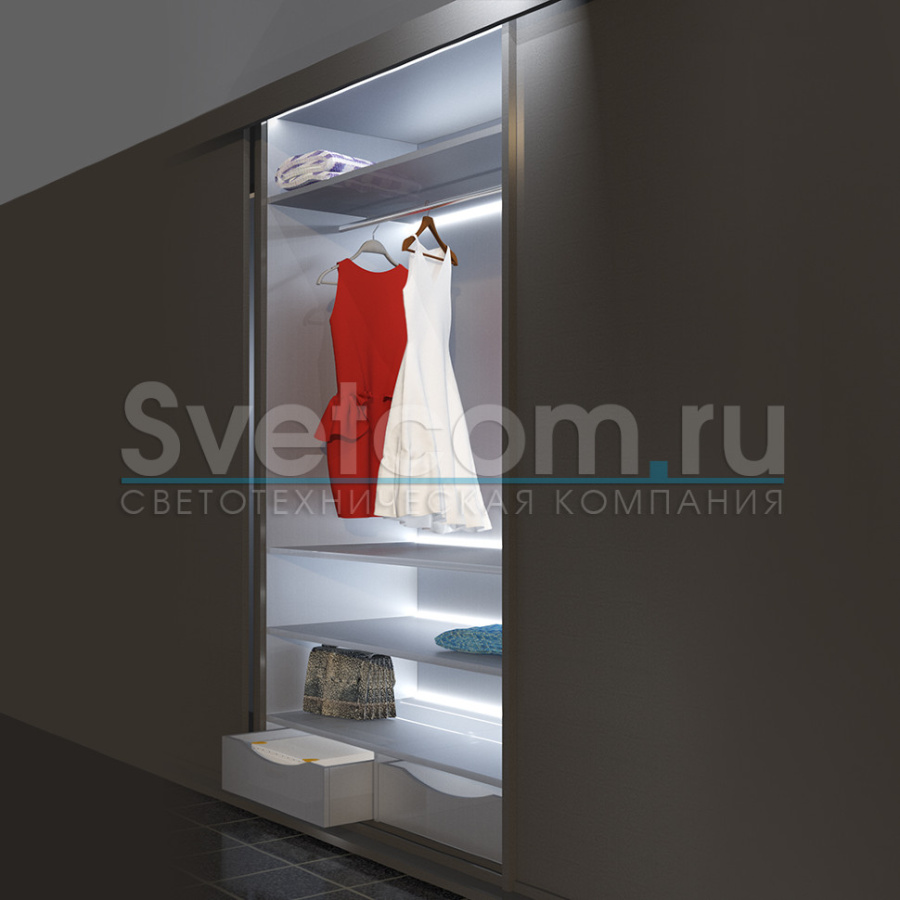 Профиль врезной торцевой двустор. 18х25х3000мм, лента ≤10мм, алюминий, 1725L, GLS