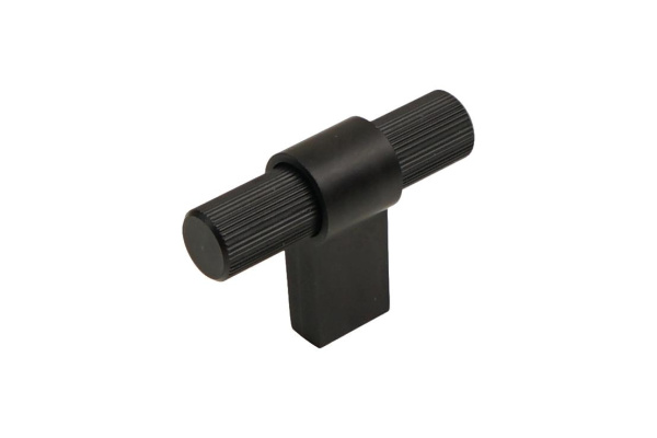 Ручка-кнопка, 846, 50х15х35мм, металл, черный матовый