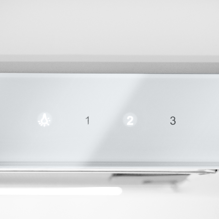 Вытяжка встраиваемая телескопическая Rumina White, 60 см, б/уг. фильтра, белый, Konigin