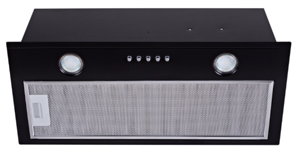 Вытяжка полновстраиваемая Flatbox, 60см, без угольного фильтра, черный, Konigin