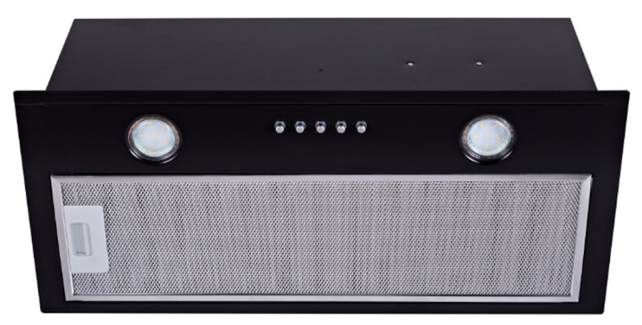 Вытяжка полновстраиваемая Flatbox, 60см, без угольного фильтра, черный, Konigin