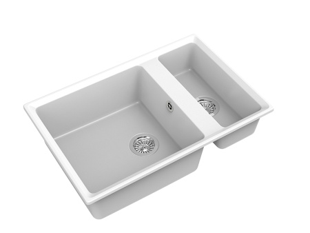 Мойка GranFest LEVEL 760K, 760х500 мм, иней