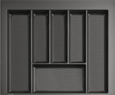 Лоток для кухонных принадлежностей TRAY 600, 490-550х420-490мм, графит, AQ