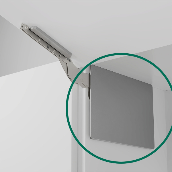 Комплект крышек декоративных Фри Слим Флап при накладном монтаже, серый