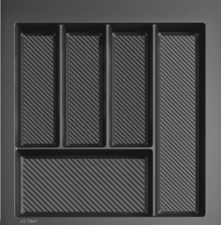 Лоток для кухонных принадлежностей TRAY 500, 390-450х420-490мм, графит, AQ