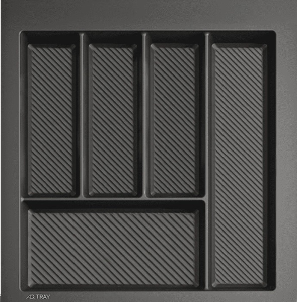 Лоток для кухонных принадлежностей TRAY 500, 390-450х420-490мм, графит, AQ