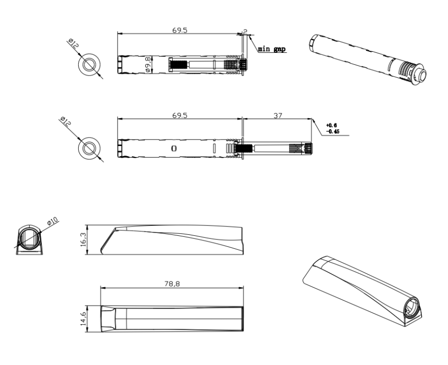 Толкатель Push Open с магнитом, накладной, 37мм, с ответной частью, белый, HISSEN