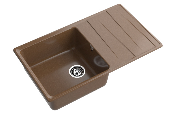 Мойка GranFest LEVEL 860L, 860х500 мм, терракот