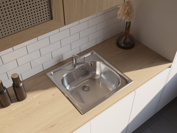 Мойка Saru 48-IN, нержавеющая сталь, нержавеющая сталь