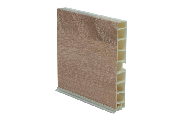 Цоколь пластиковый, h=150мм, L=4000мм, пластик, дуб сонома (18), Россия