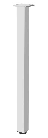 Опора для стола, h=820мм, 46х46мм, квадратная, с регулировкой, алюминий, GTV