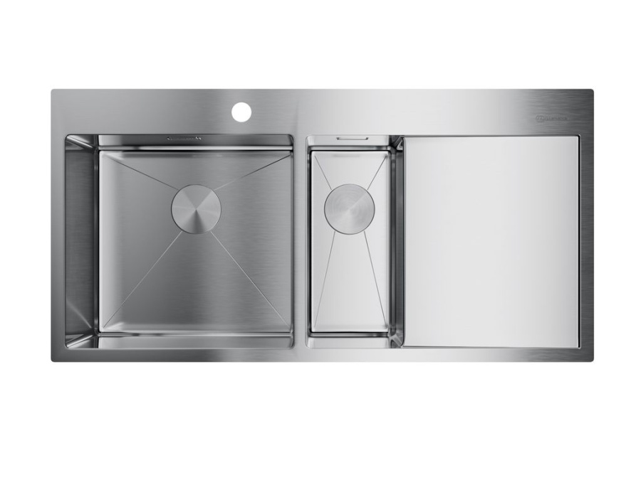 Мойка Akisame 100-2-IN-L, нержавеющая сталь, нержавеющая сталь 