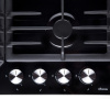 Варочная панель газовая Blaze 604 BKGW, 60см, черное стекло, Konigin