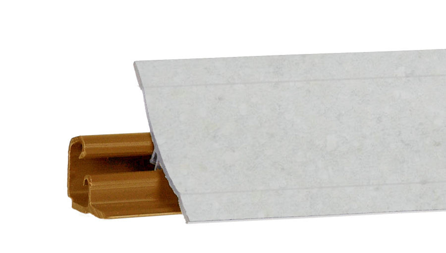 Плинтус LB-23, бриллиант белый, 3000мм, Россия