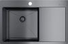 Мойка Akisame 78-GM-L, нержавеющая сталь, вороненая сталь  
