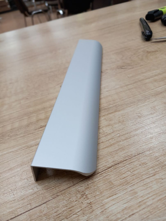 Ручка торцевая, FP527-128 MB, 128/150мм, металл, матовый хром